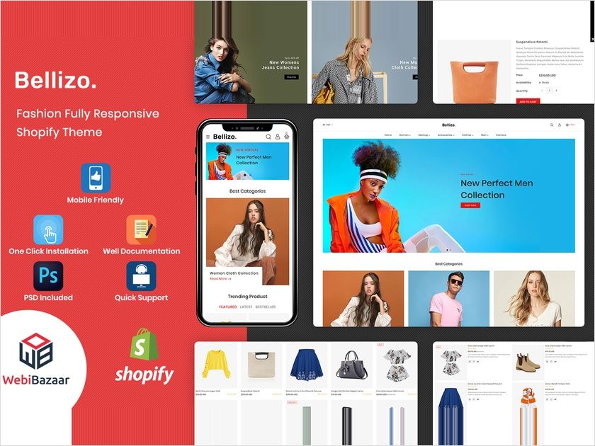 Bellizo - Clean & Versatile Responsive Fashion Shopify Theme