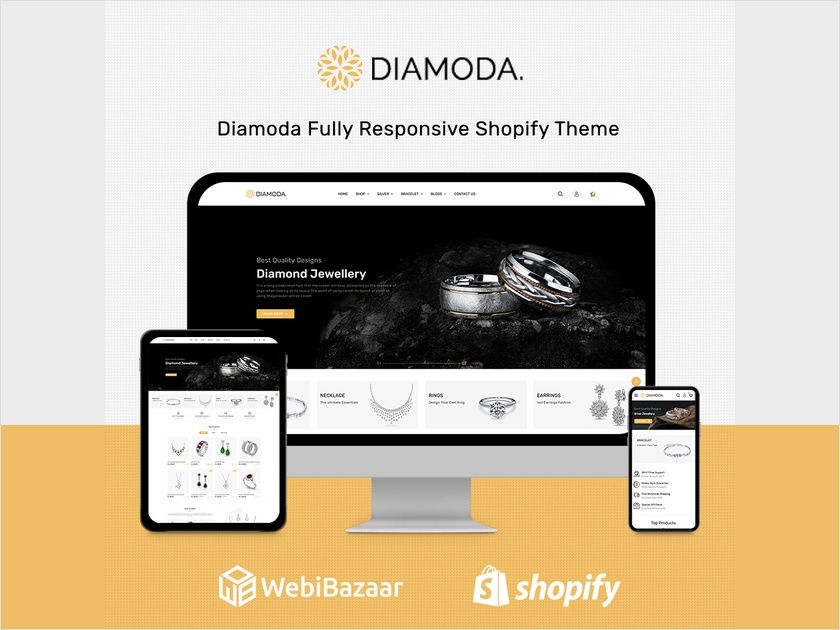 DIAMODA – Jewellery & Accessories Shopify Theme