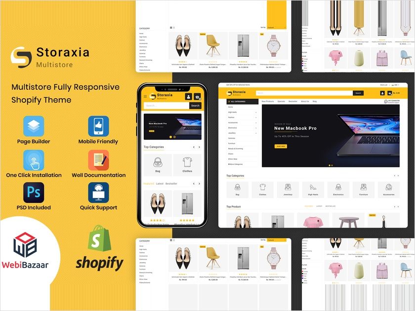 Storaxia – Clean & Multipurpose eCommerce Shopify Theme
