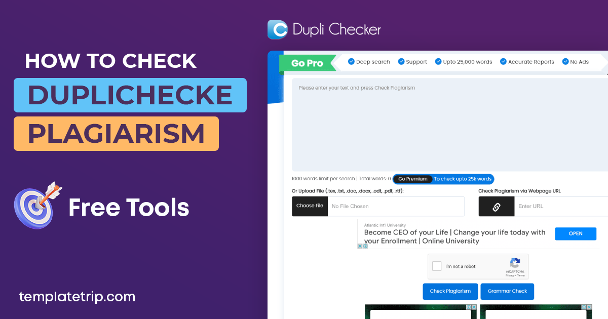 duplichecker Plagiarism Checker
