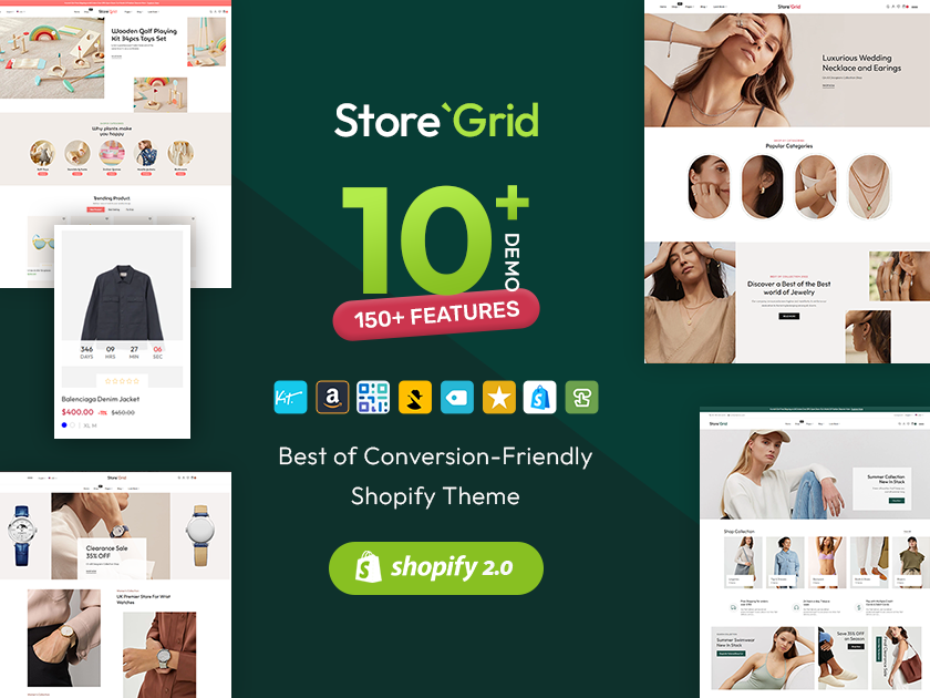 StoreGrid – Fashion & Accessory High Level Shopify Theme