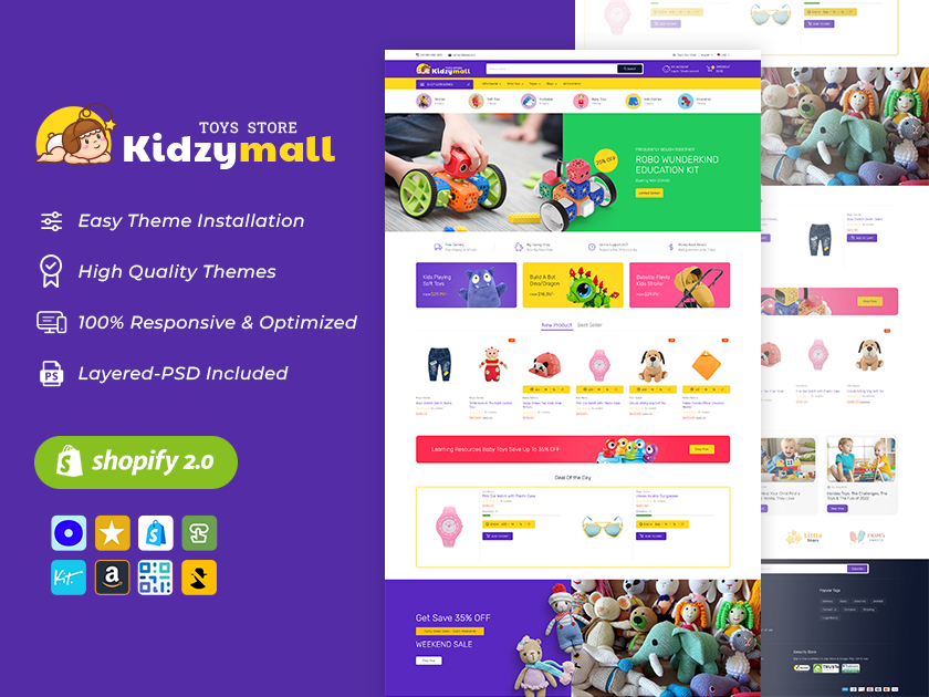 KidzyMall – Kids, Toys And Games Theme 