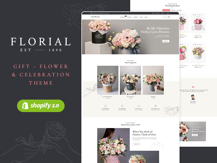 Florial – Flower & Decoration Shopify