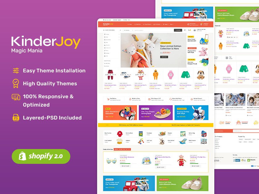 Kinderjoy – Kids Fashion & Toys Store Shopify