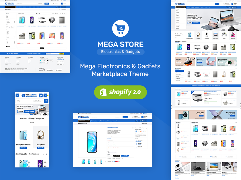 Megastore – Electronics & Gadgets Marketplace Store For Shopify