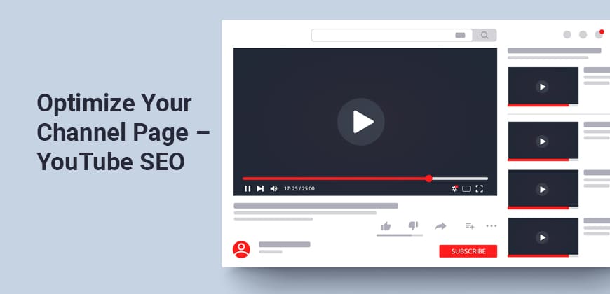 Optimize Your Channel Page - YouTube SEO