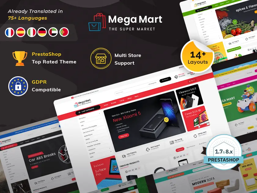 Mega Mart – Multi-Purpose Electronics Store – Prestashop Responsive Theme