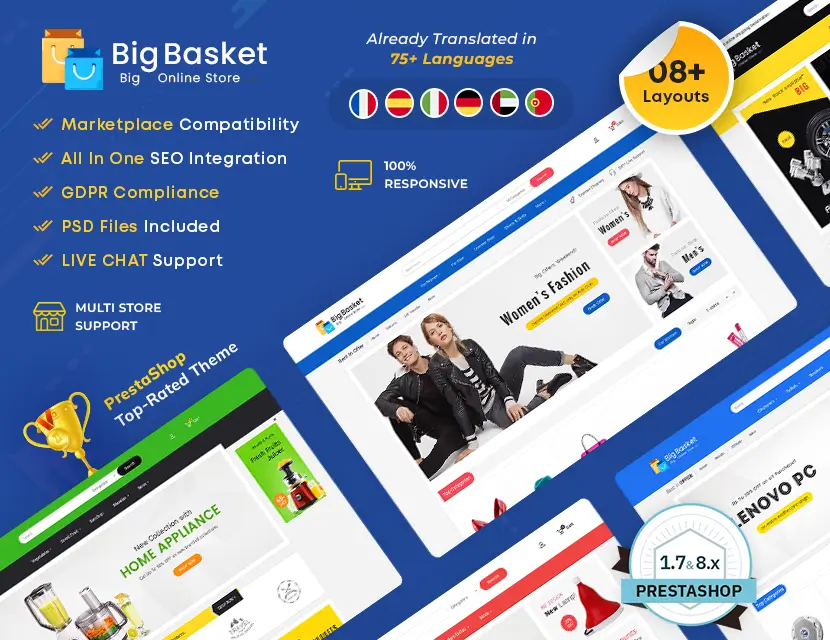 Multi-Purpose Prestashop themes