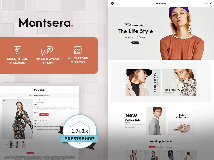 Monstera Fashion Catalog Premium Prestashop themes