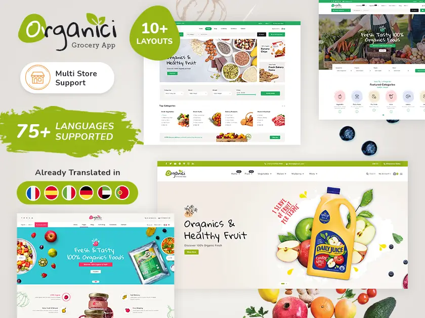 Organici: Food & Grocery Store - PrestaShop Theme