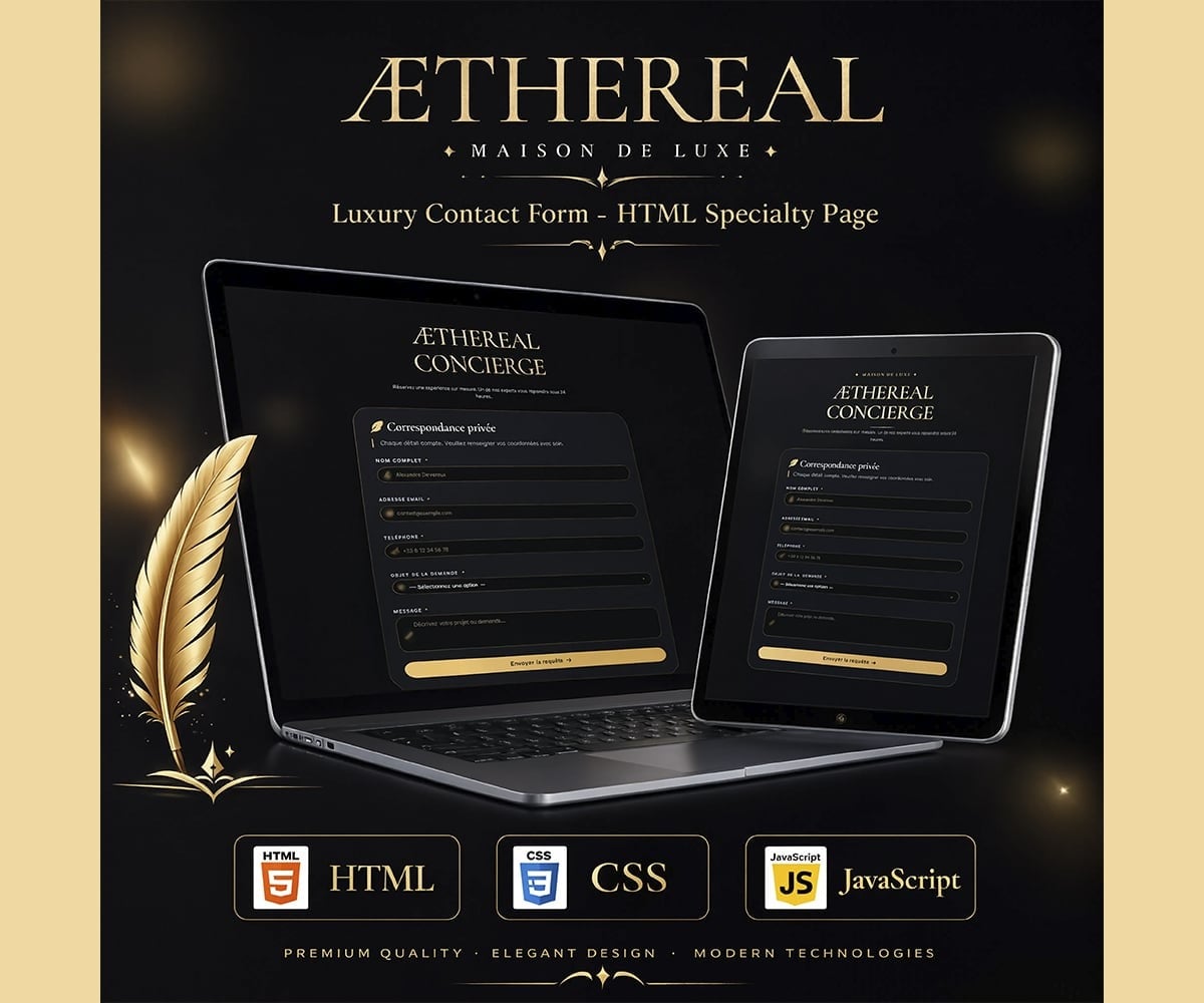 Aethereal - Contact Us Page