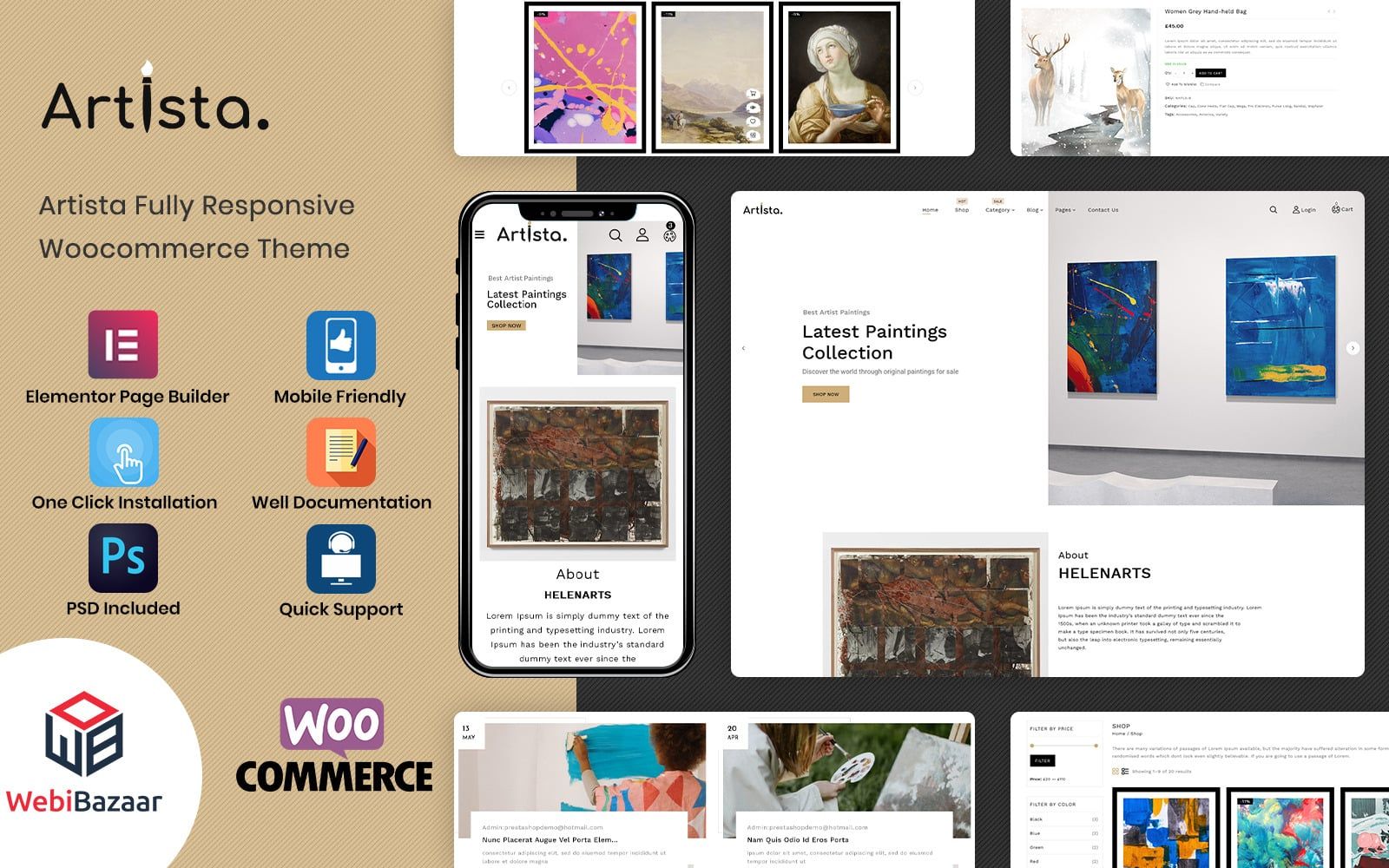 Artista - Art Gallery WooCommerce Theme