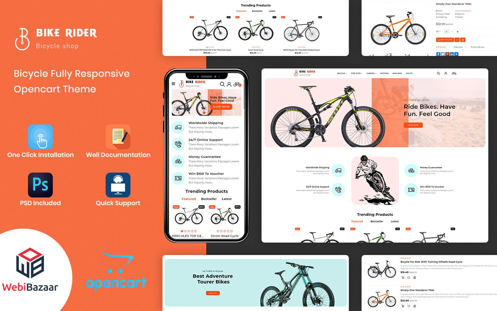 BikeRider - Sport, Bicycle Responsive Opencart Theme
