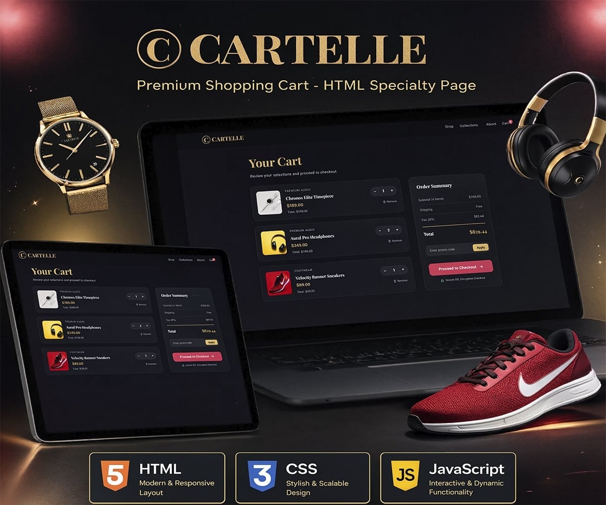 CARTELLE - Shopping Cart Page - online store