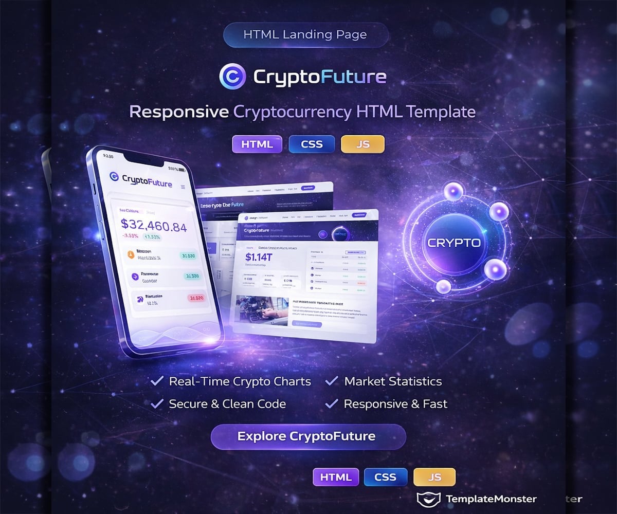 CryptoFuture - Cryptocurrency - Landing Page - Finance