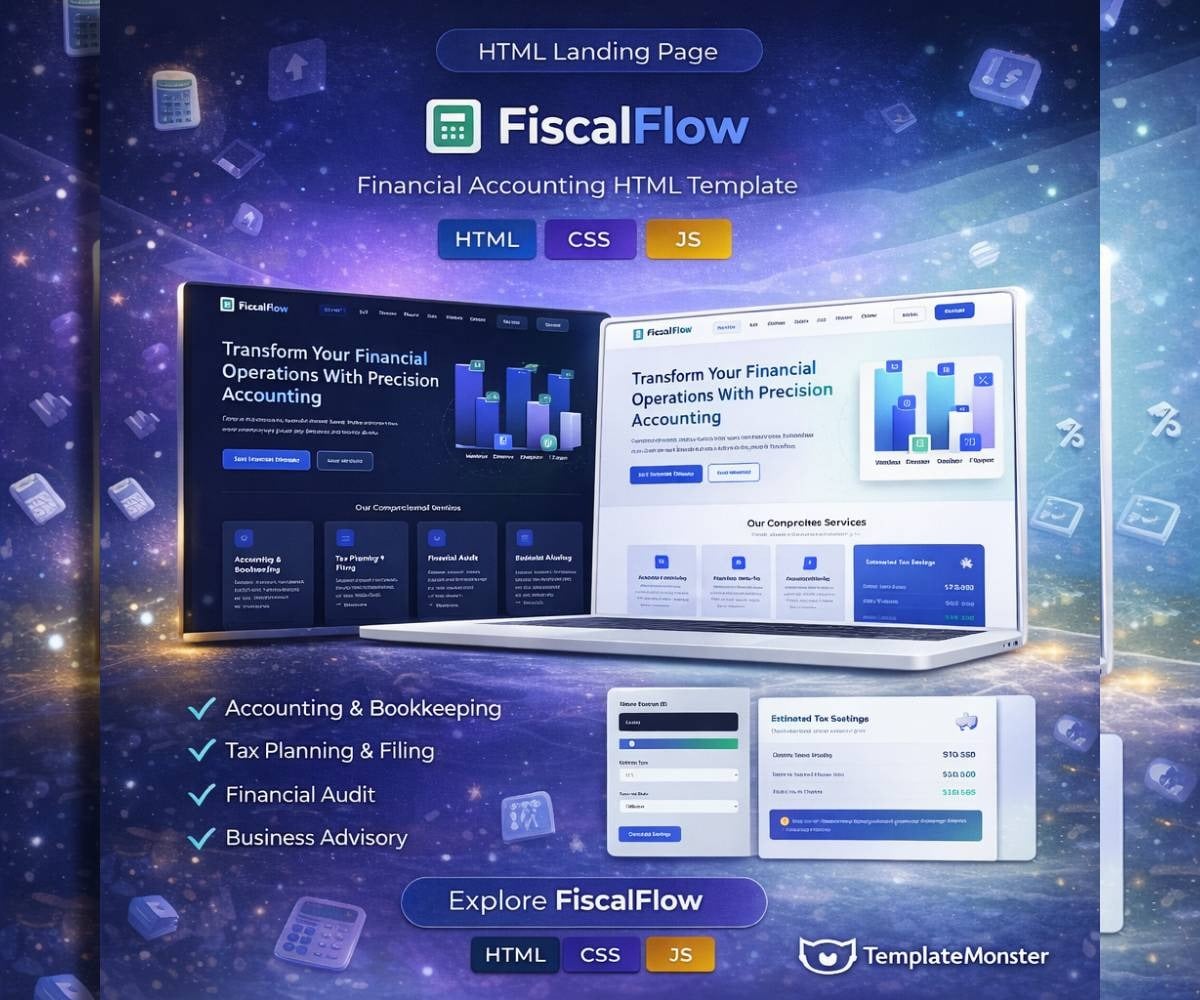 FiscalFlow - Finance - Multipurpose - Landing Page