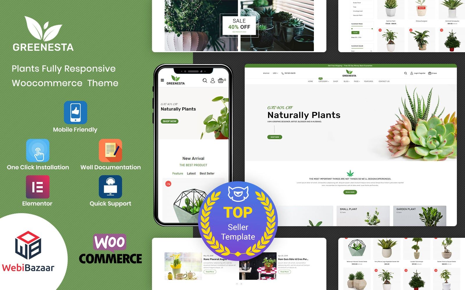 Greenesta Organic - Food & Grocery Store WooCommerce Theme