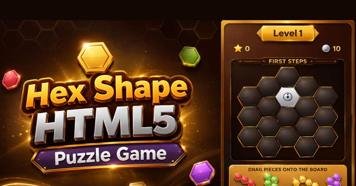 HexaBlock – HTML5 Hex Shape Puzzle Game