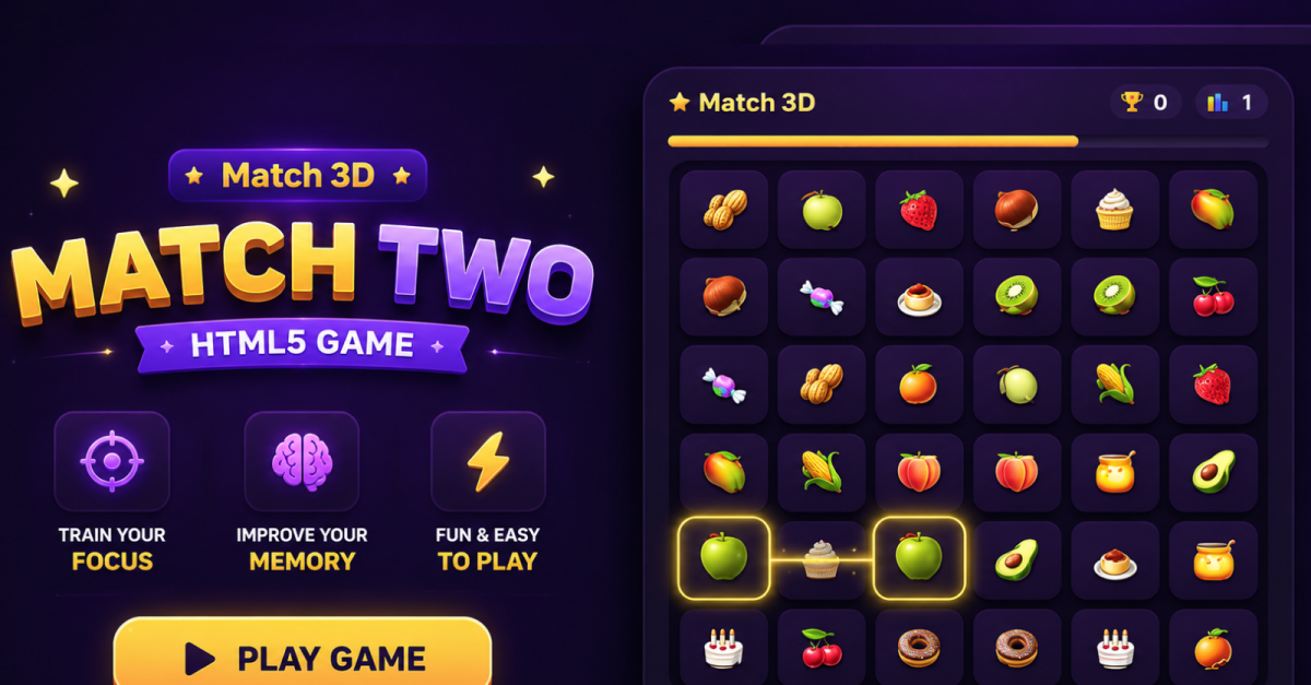 HTML5 Match Pair Puzzle Game
