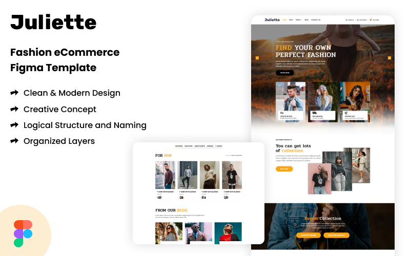 Juliette - Fashion Ecommerce Figma Template
