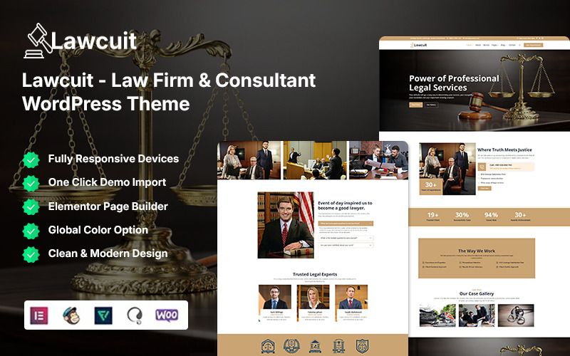 Lawcuit - Law Firm & Consultant Wordpress Theme