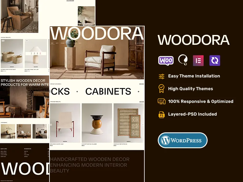  Woodora - Art & Crafts WooCommerce Theme