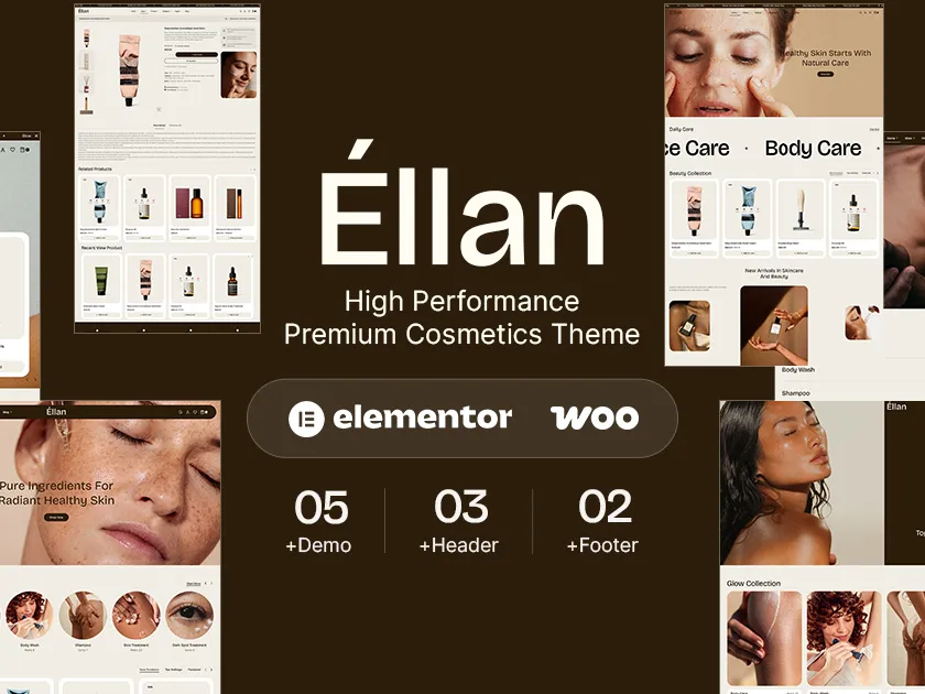  Ellan - Beauty & Skincare WordPress WooCommerce Theme