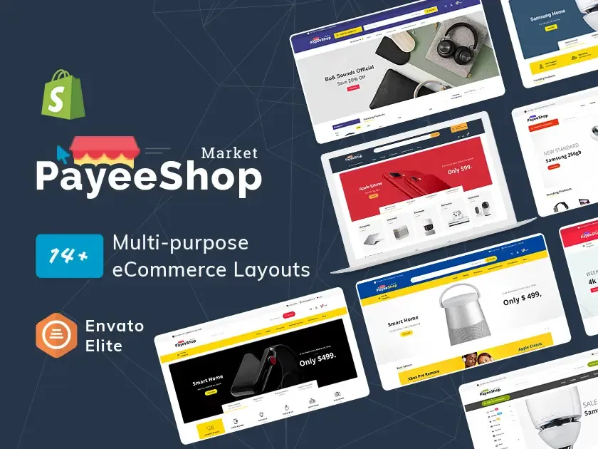  PayeeShop - Shopify Multipurpose Theme for Electronics & Gadgets