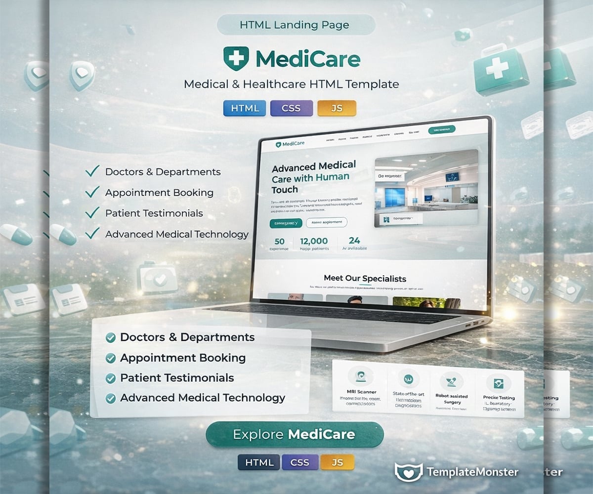 MediCare - Advanced Medical Care - Landing Page