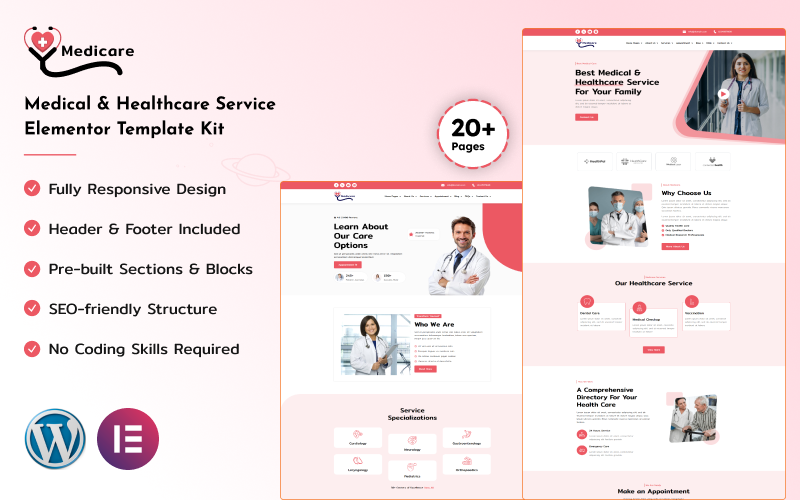 Medicare - Medical & Healthcare Service Elementor Kit