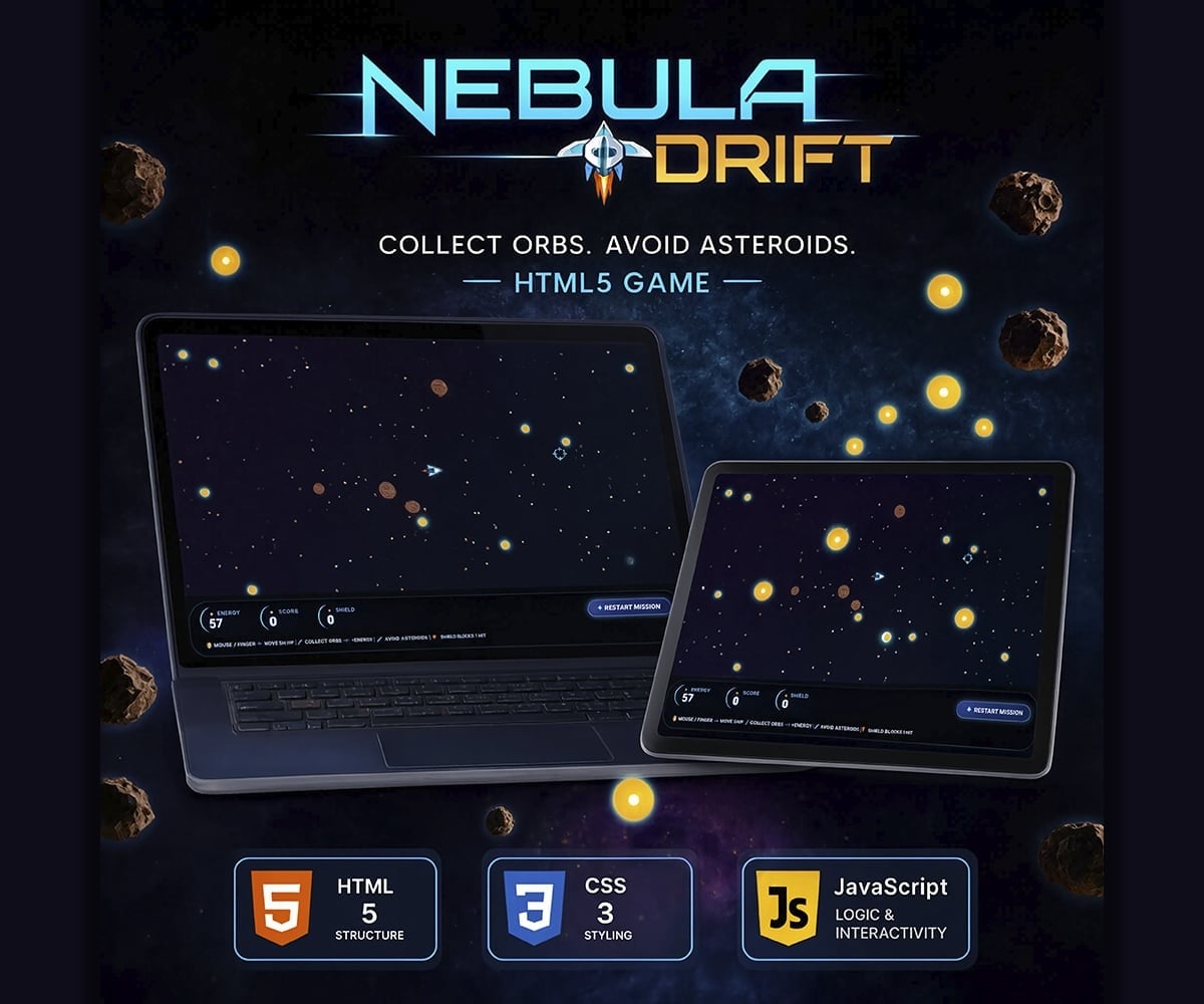 NEBULA DRIFT - HTML5 Games / space
