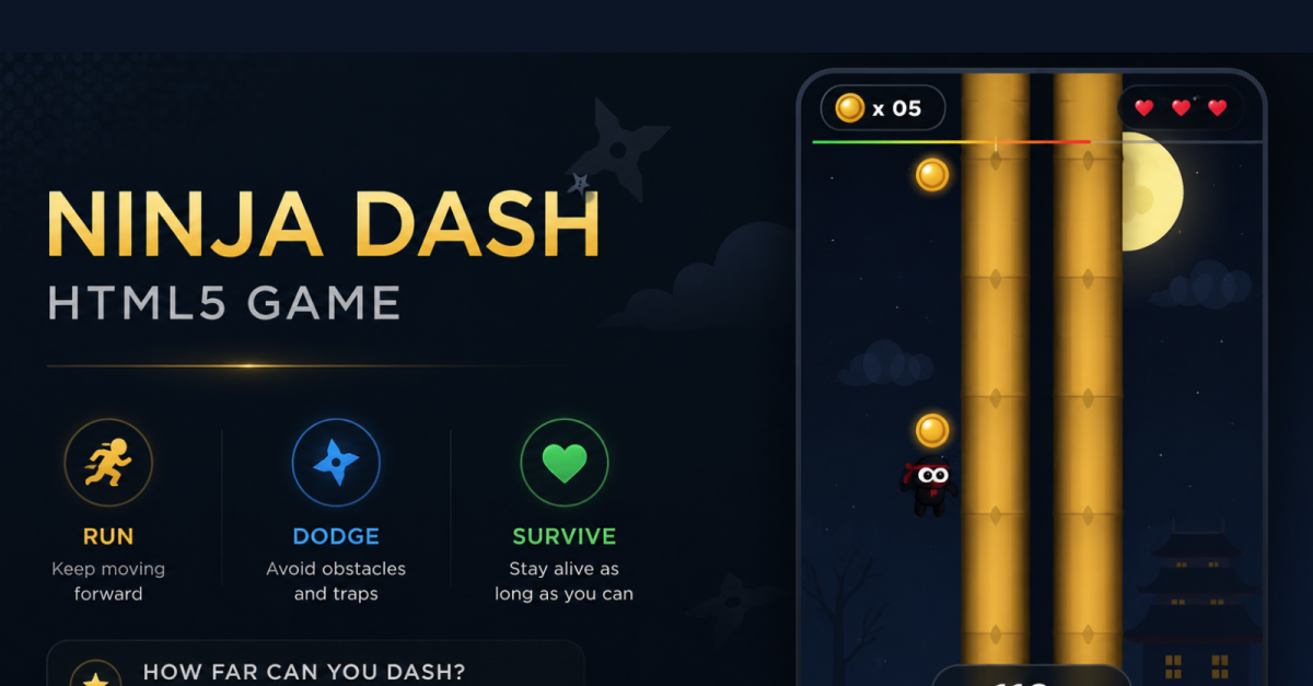 NINJA DASH - The Ultimate Side-Switching Arcade Runner