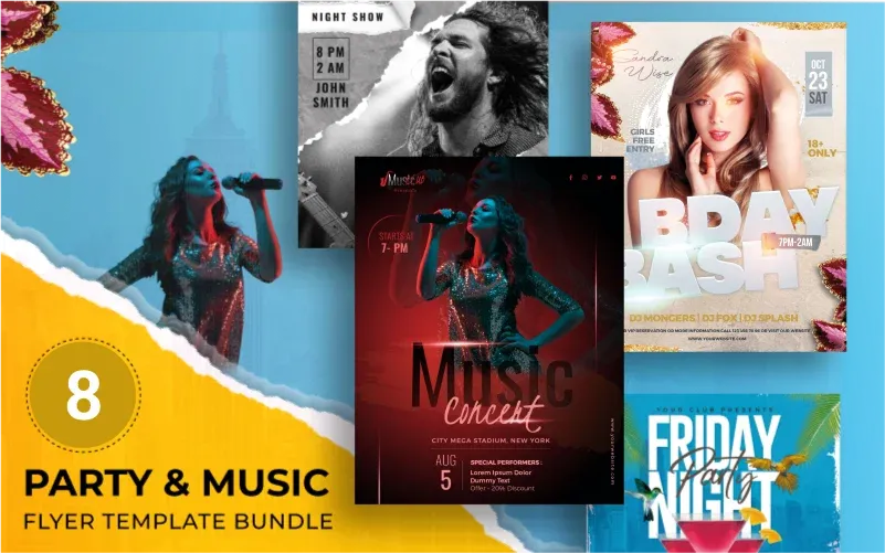 Party And Musical Event Flyer Bundle