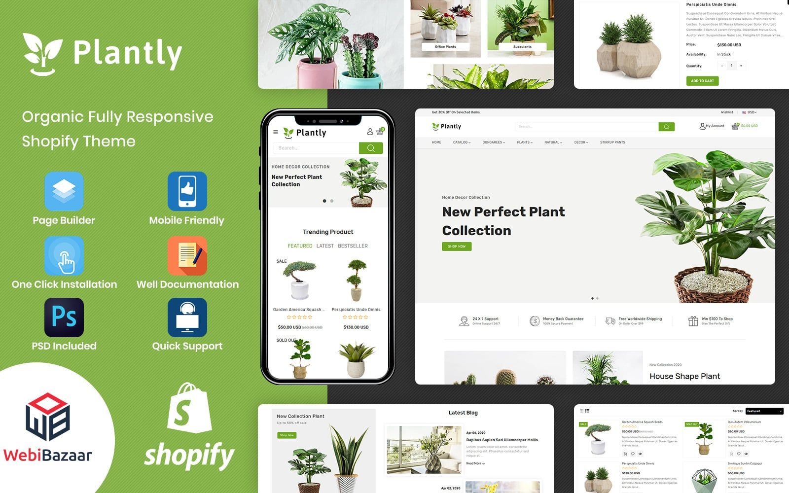 Plantly - Garden Furniture Responsive Shopify Theme