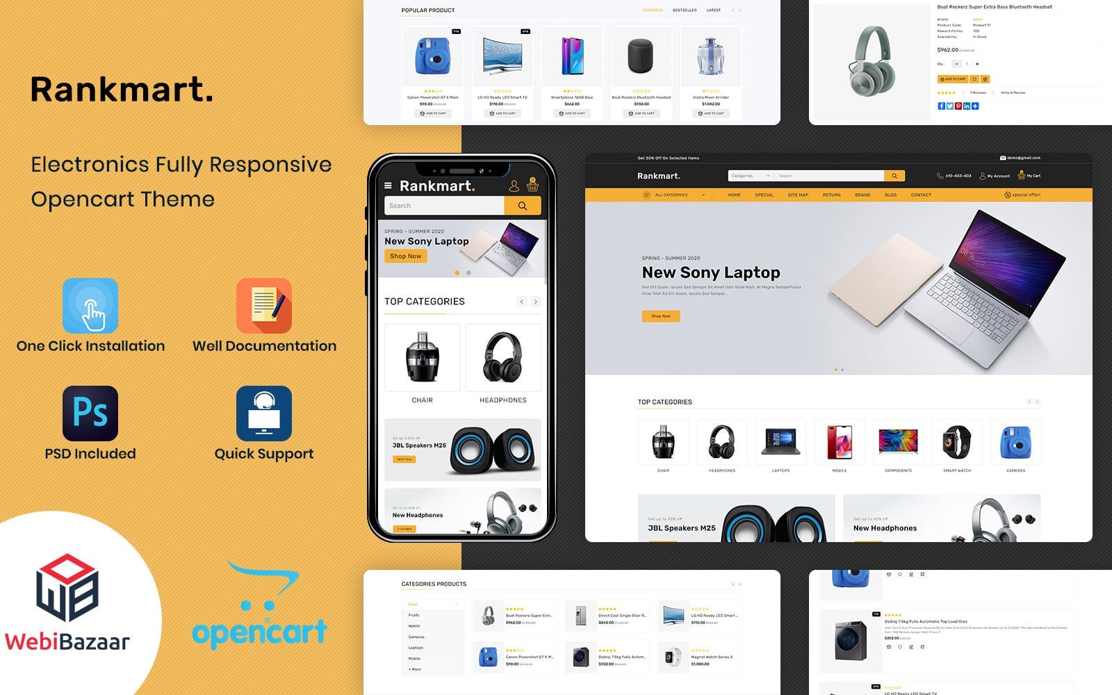 Rankmart - Mega Store OpenCart Template