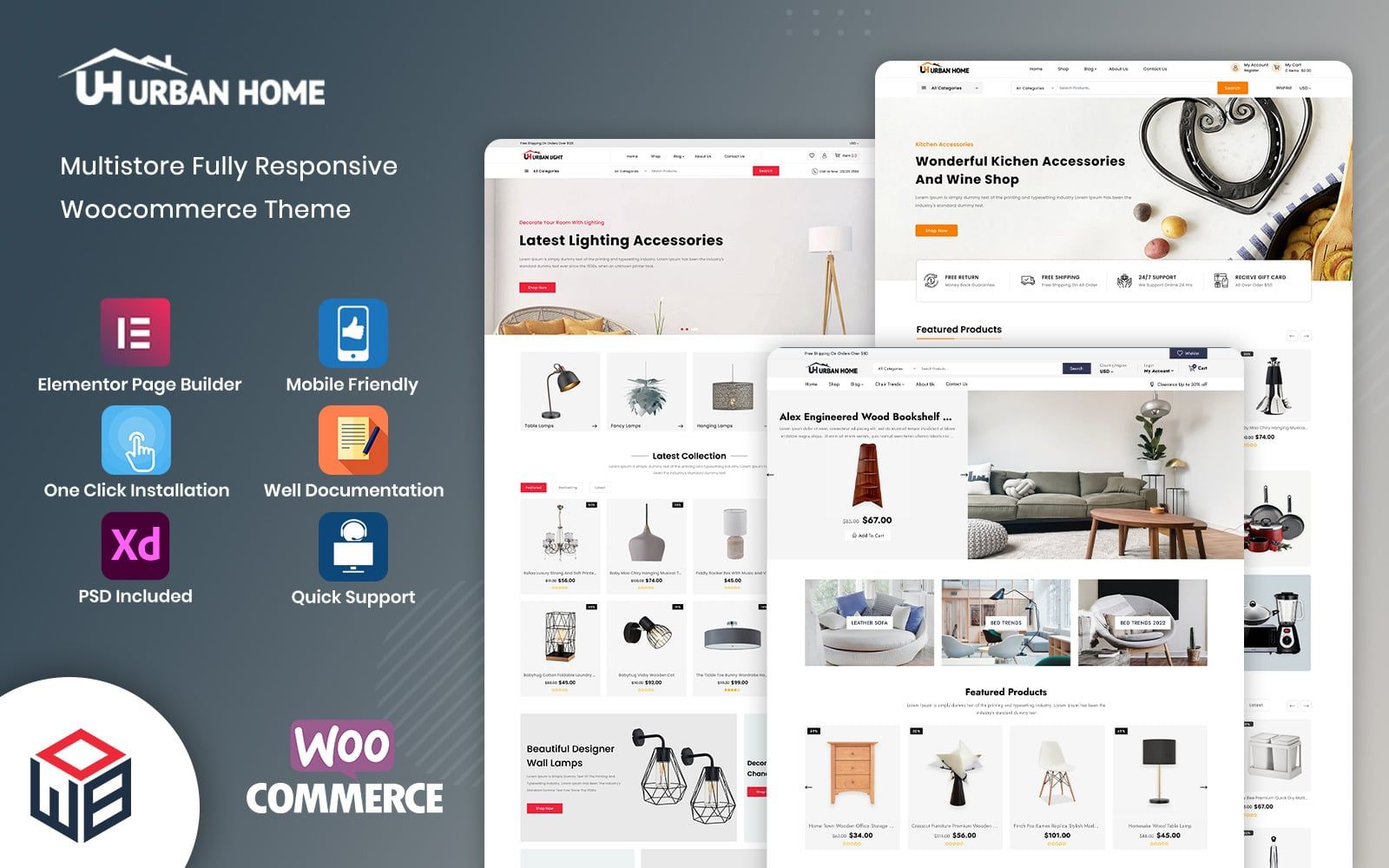 UrbanHome - Furniture, Home & Lifestyle WooCommerce Template