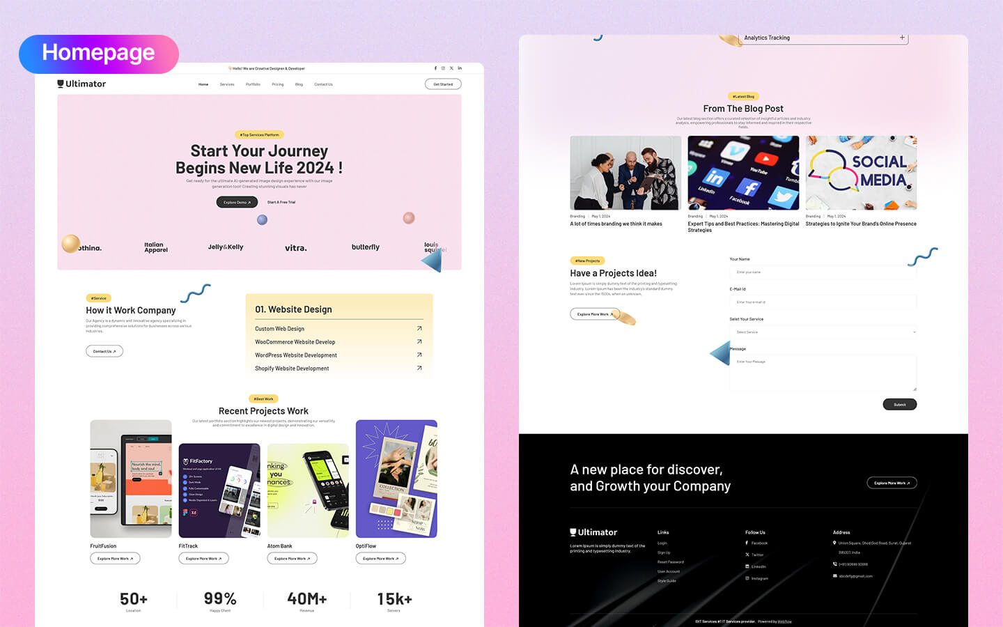 Ultimator Lite - Startup & SaaS Agency - Webflow Template
