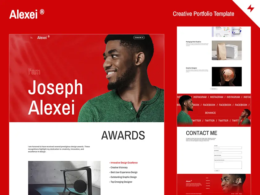 Alexei - Portfolio Webflow Template